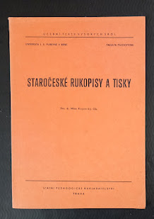 Staročeské rukopisy a tisky 1965