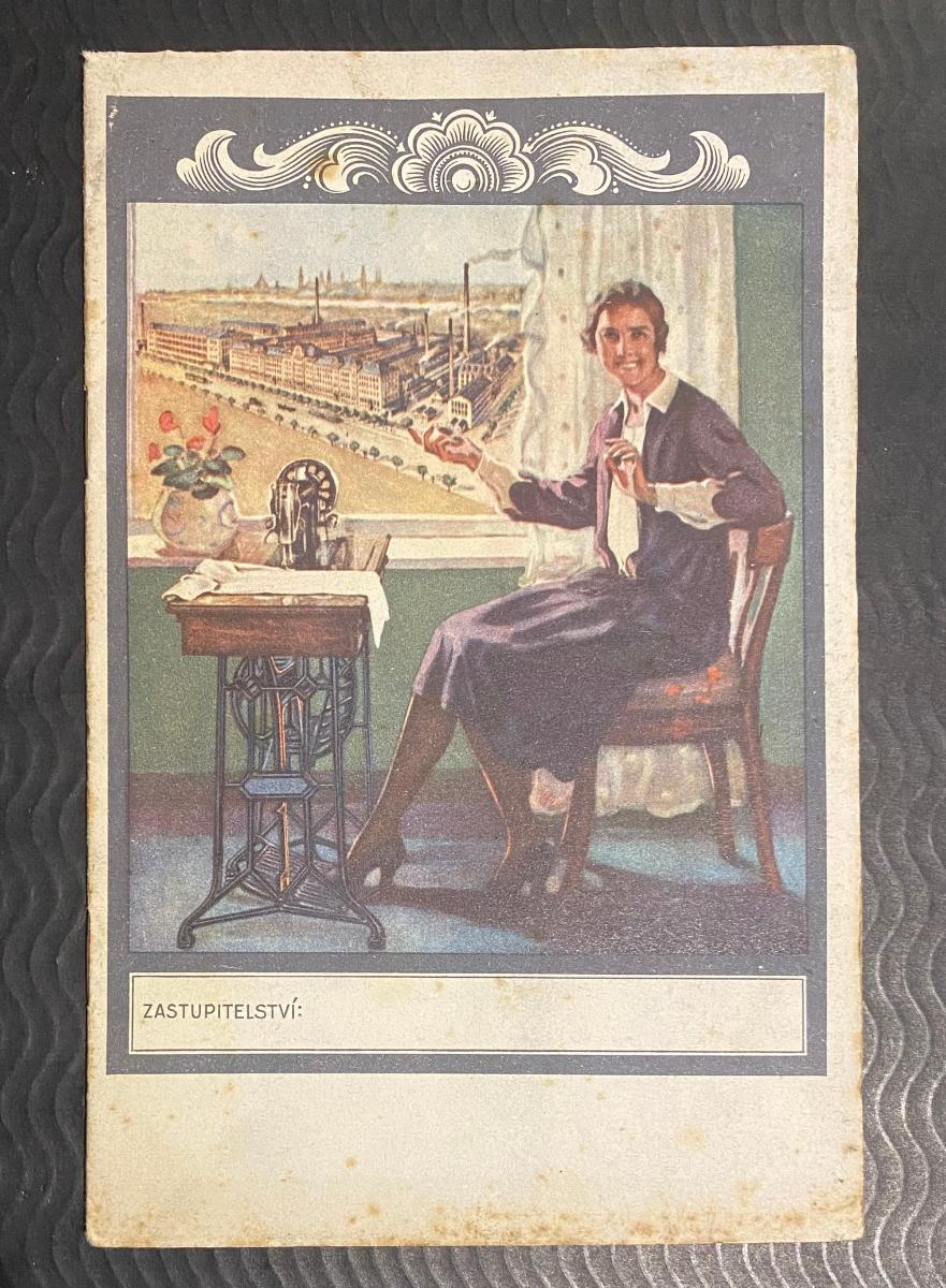 Reklamní prospekt na šicí stroje Royal (1930)